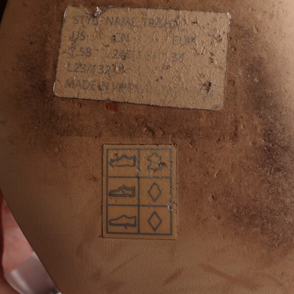 Kate Spade Heels Womens SZ 7.5B Cream Trish Slingback Leather Perforated Shoes - Picture 13 of 15